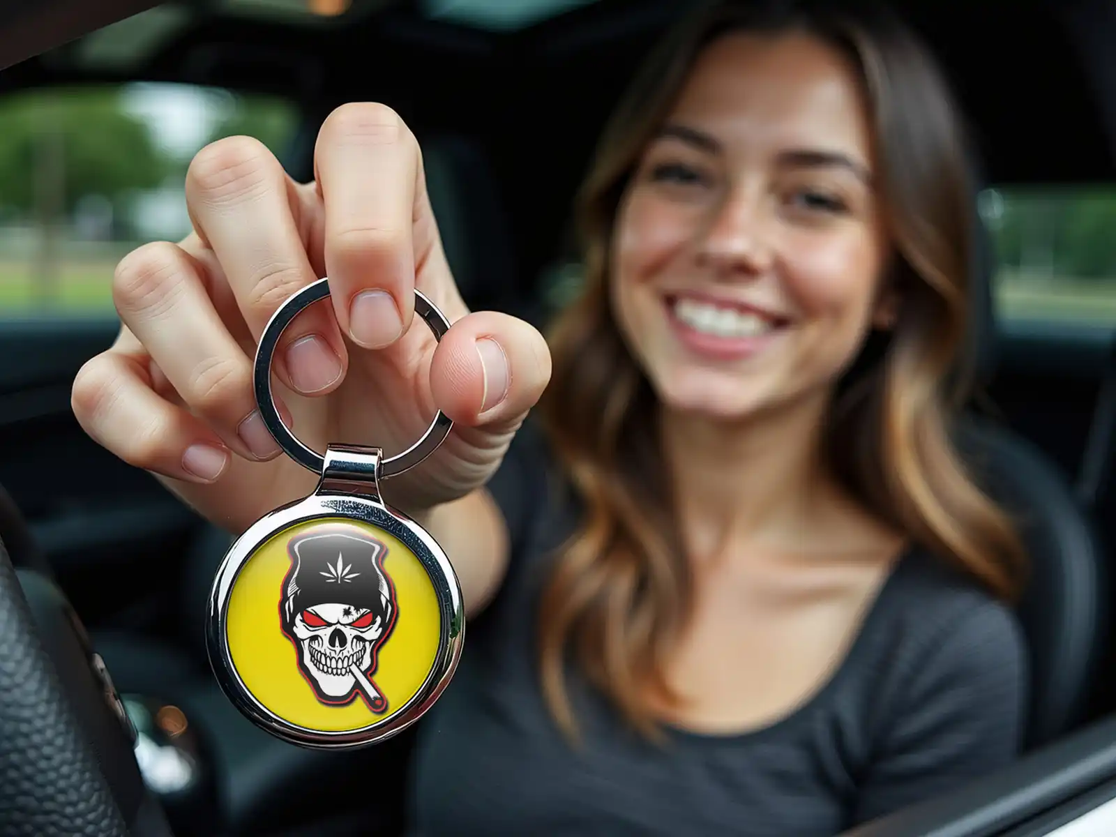 Personalized Keychains Glossy Max Classy Metal 